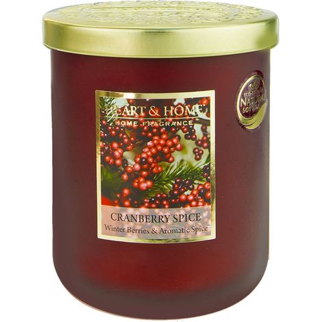Grande bougie heart and home épices et cranberry (1/2)