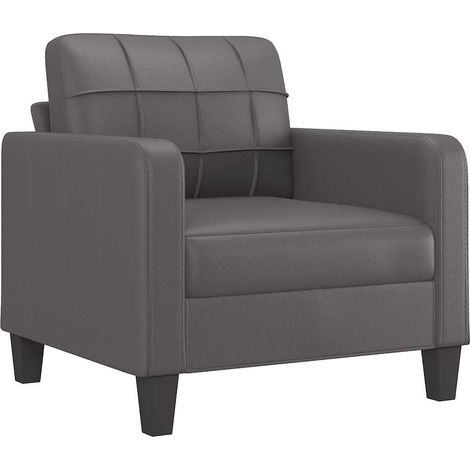 Fauteuil relax  Fauteuil Gris 60 cm Similicuir (1/5)
