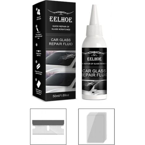 1 kit de réparation de pare-brise, résine liquide 50 ml, pour éclats circulaires ≤3,5 cm, usage automobile (1/5)