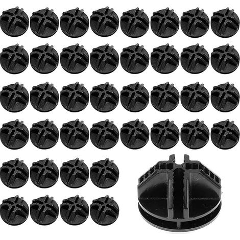 Connecteurs en Plastique Cube de Rangement, Noir, Cube de Grille Connecteurs Raccord, Petit