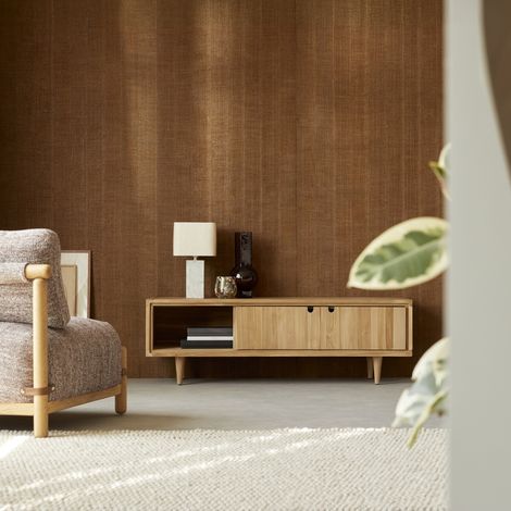 Tikamoon Jonàk Meuble Hi-FI, TV en teck H 45 cm × L 140 cm × P 45 cm (1/5)