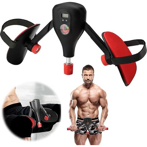 Oberschenkeltrainer ( Einstellbar - Winkel und Stärke ) Beckenboden Trainer Damen und Herren, Multifunktionaler Beintrainer für Zuhause, Hüfttraining + Armtraining + Zählbares Design (1/5)
