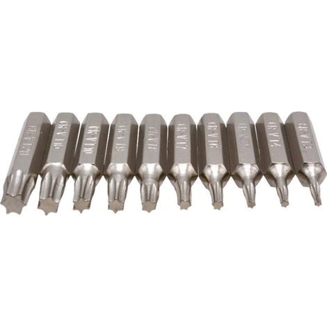 10 pièces Tournevis Torx Ensemble de Bits T3 T4 T5 T6 T7 T8 T9 T10 T15 T20 Embout de réparation Mobile Fleurs de Prunier tête de réparation (1/5)