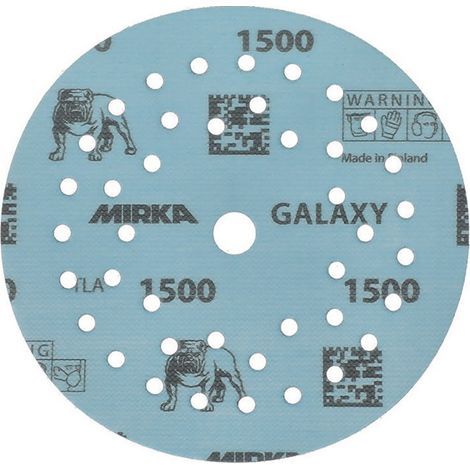 Disco de lija adhesivo GALAXY Grip Multifit 125mm K.1500 f.HO/metal/lacado/co. (Por 50)
