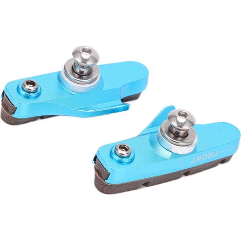 2 pièces de patins de frein de vélo CANSUCC, bleus, pour VTT et vélo de route, usage professionnel (1/5)