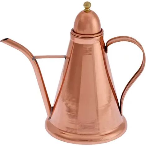 Distributeur huile Conique - en cuivre et laiton, 1L
