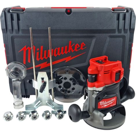 Fresatrice a batteria Milwaukee M18 FR12-0X 18 V 6,0 mm - 1/2" brushless (4933493304) + valigetta HD - senza batteria, senza caricabatterie (1/5)