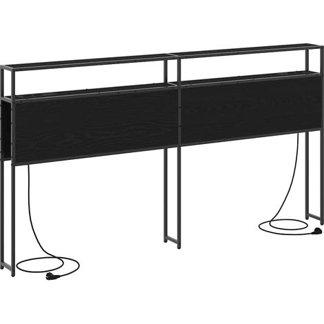 Maison Exclusive - Testata contenitore Rovere nero Legno multistrato