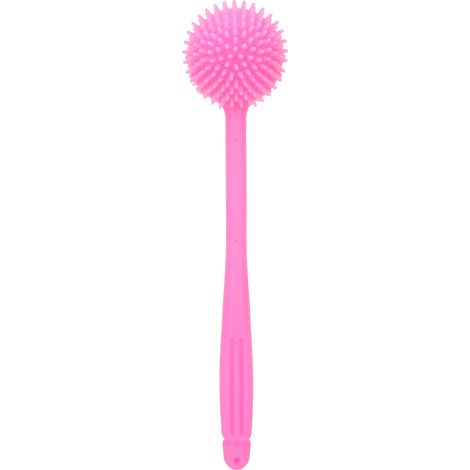 Marteau de massage multifonction longue portée pour soulager les douleurs dorsales, rose, tenue à la main (1/5)