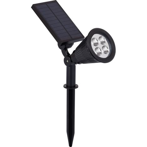 Foco Solar Exterior LED con Pincho Meillion 3000K Blanco Cálido (1/5)