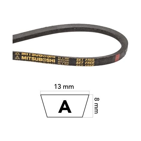 Courroie plate de lame CASTELGARDEN TR8 TR10 TR12 35065500/0 SPA 1320