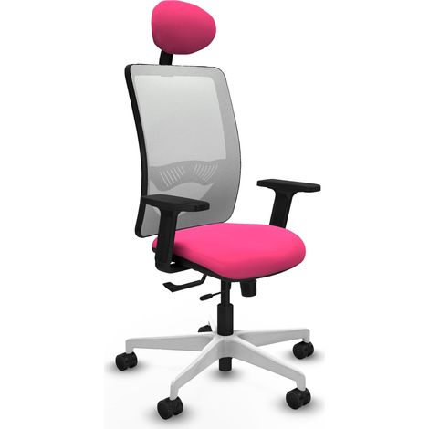 Chaise de bureau piqueras y crespo Zulema moutarde accoudoirs ajustables (1/2)