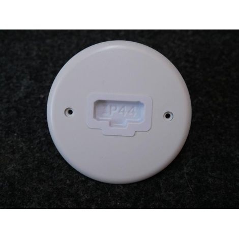 Couvercle d'applique DCL en polycarbonate blanc – Diamètre 85mm – Entraxe 60mm – Installation facile pour éclairage – BLM