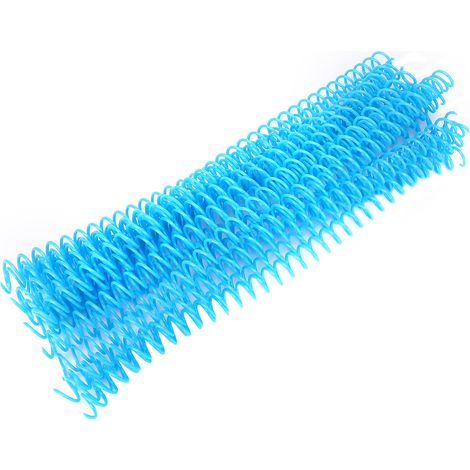 20 anneaux spirales plastique 30 trous pour feuilles A4, reliure à ressort lâche, 13mm, bleu, lot de 20 pièces (1/5)