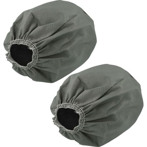 2x Filtres textiles compatible avec UniversalVac 15 aspirateur industriel sec et humide - Sac filtrant, lavable gris (1/4)