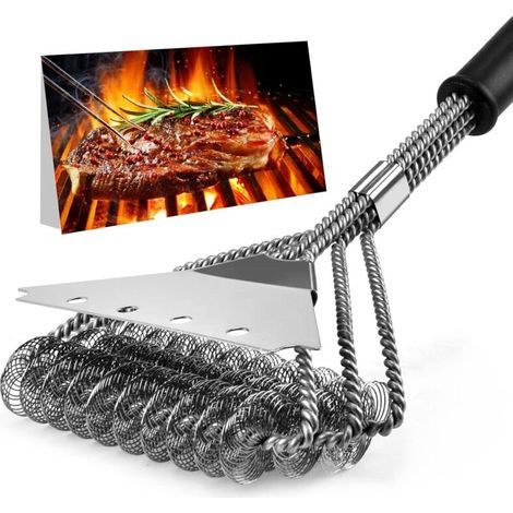 Brosse Barbecue, Brosse de Nettoyage Barbecue, 18 Pouces de Long, pour Grille à gaz, Grille au Charbon de Bois et Grille électrique (Brosse Nettoyage Barbecue) (1/5)