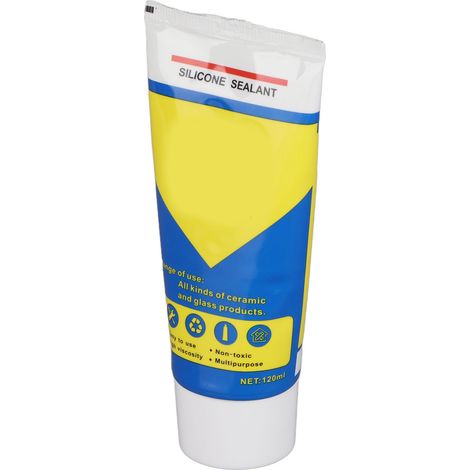 Mastic silicone multi-usages, étanche et transparent, pour sous-sol, salle de bain, cuisine et intérieur.