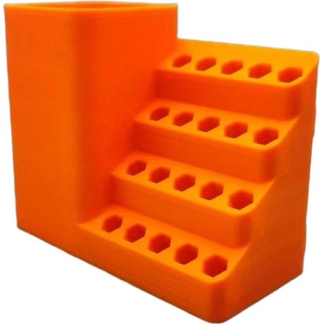 Rangement d' de tournevis, support de forets électriques de précision, outil électrique compact, organisateur d'accessoires pour garage, atelier, armoire, sous-sol, 9,9 x 8,9 x 4,5 cm (1/5)