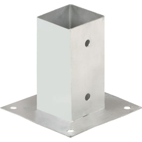 Maison Exclusive - Ancoraggi Pali 4 pz in Metallo Zincato 71 mm