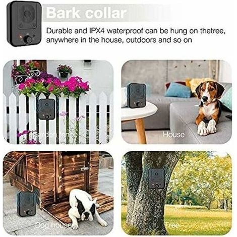 Anti-Bell-Hund, Ultraschall-Anti-Bell-Gerät, automatisches Anti-Bell-Hunde-Ultraschallgerät, wasserdicht für kleine und große Hunde (1/2)