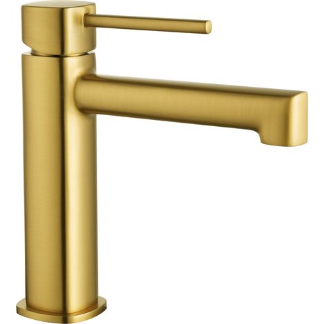 Monomando lavabo Toscana oro cepillado [ IMEX® ]