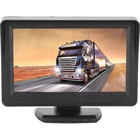 DC 9V 35V 3W 4,3 Zoll ultradünner 2-Wege-AV-Eingang Automonitor LCD-Display für Rückfahrkamera