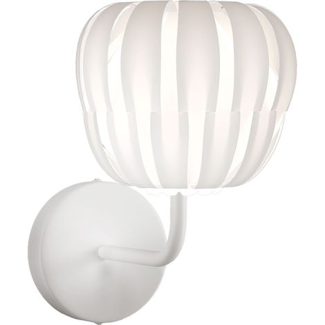 Applique Moderna Queen Polilux ® Bianco E Metallo 1 Luce E14 (1/2)