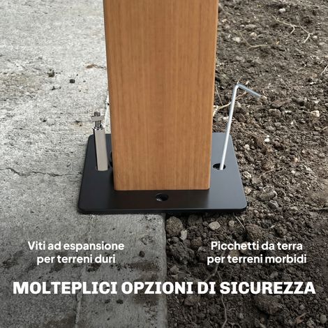 Pergola 3x3,6 m crème avec double toit anti-UV UPF50+ et filet anti-insectes (1/5)
