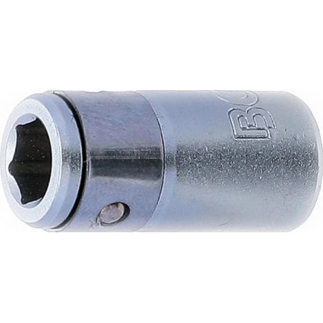 8213 Adaptateur avec bille de retenue 6,3 mm (1/4") six pans intérieurs 6,3 mm (1/4") six pans creux 6,3 mm (1/4") - Acier au chrome vanadium - Chromé mat (1/3)