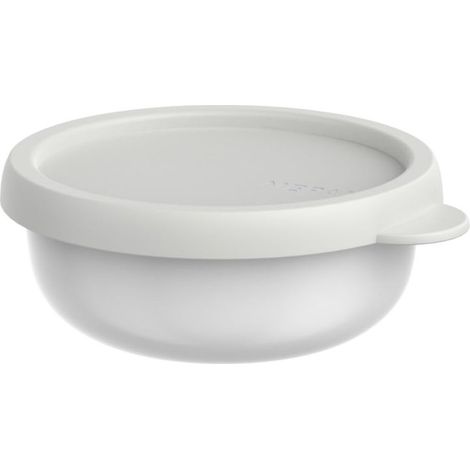 Récipient pour micro-ondes Lumina - Boîte hermétique alimentaire avec couvercle pour frigo, congélateur, four vapeur, micro-ondes et lave-vaisselle - Bol de service - 250 ml - White (1/5)