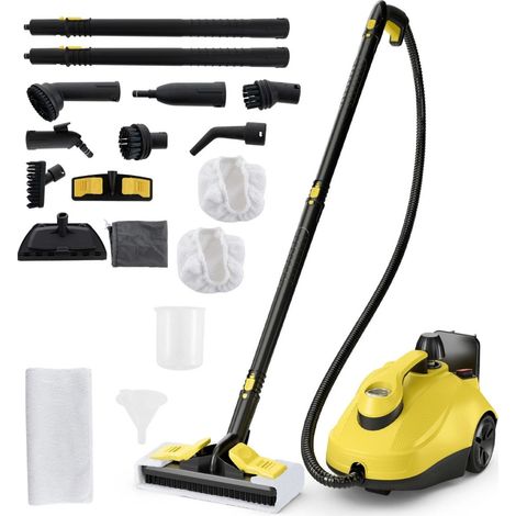Nettoyeur vapeur portable 36 x 26 x 23 cm haute pression 5 bars fonctionnement prolongé design ergonomique en PP jaune