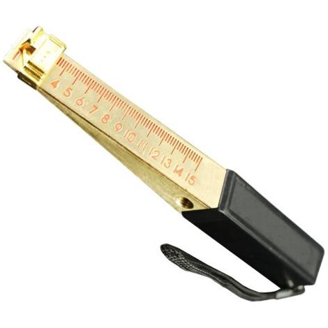 Righello da ingegneria - 150 x 15 x 17 mm - Calibro a nonio a forma di cuneo da 1 a 15 mm - Strumento di ispezione per ingegneria domestica (1/5)