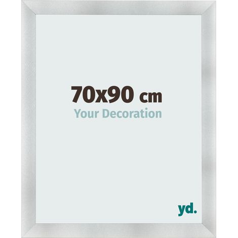 yd. - Cadre photo 70x90 - Aluminium Brosse - MDF - Pisa (1/5)