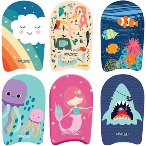 TRADE SHOP - Tavoletta Nuoto Bambino Galleggiante 45cm Piscina Eps Fantasia Colorata - (1/2)