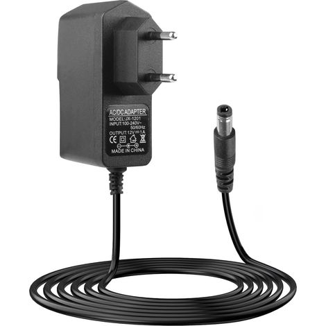 Chargeur 12V 1A Adaptateur Secteur, Alimentation AC 220V-230V vers DC 12V Universel Transformateur pour Bande LED, Routeur, Caméra de Surveillance, Box TV, 5.5x2.5mm (1/5)
