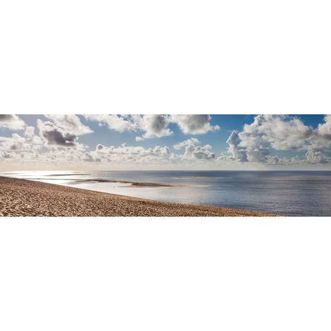 Tableau sur toile Arcachon nuages 30x97 cm - Impression sur Toile Murale Décorative - Image imprimée en HD sur Toile - Toile sur Châssis en Bois FSC - Fabriqué en France (1/4)