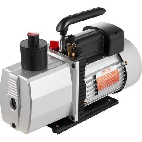 Pompe à vide professionnelle à palettes rotatives à deux étages 483 L/min (8 CFM) 15 microns 559 W (3/4 HP) (1/5)