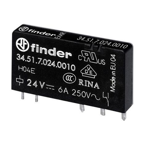 PCB-Relais Finder 34.51.7.024.0310 24 V DC 6 A