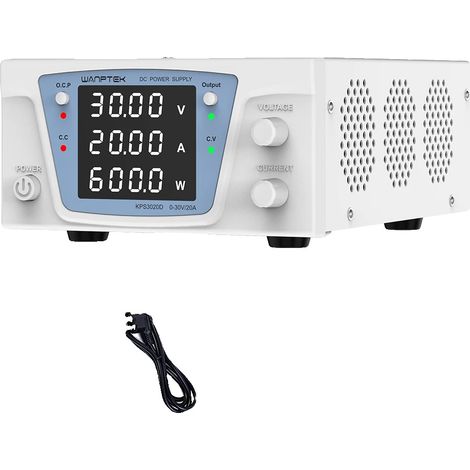 Fuente de alimentación de CC, control programable, salida de alto rendimiento, KPS3020D 30V 20A, 220V (1/2)