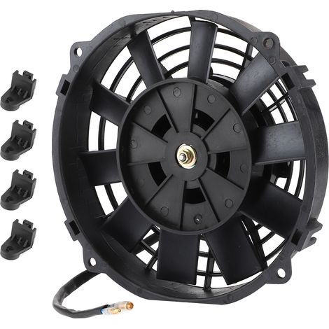 Ventilateur électrique universel 8 pouces pour radiateur climatisation automatique 10 pales 12 V 80 W 2250 tr/min