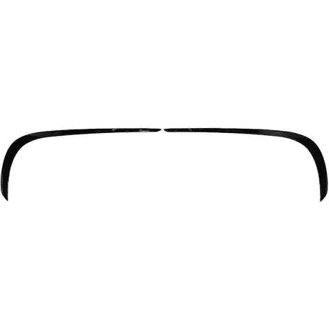 Spoiler de pare-chocs avant (noir) compatible avec les modèles E-Class W212 A Line 2013-2015. (1/5)