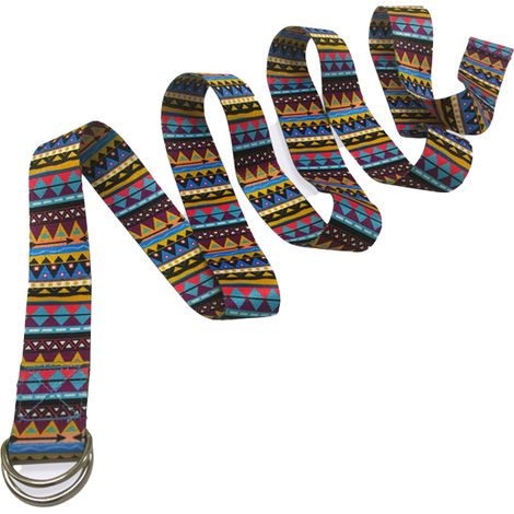 Sangle De Yoga - 240 Cm - Boucle D En Acier Inoxydable - Pour Étirements Et Postures De Yoga - 1 Pièce (1/5)
