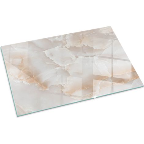 Plaque Rectangulaire en verre trempé décorative de protection avec impression pour salon pour cheminée Motif pierre naturelle 100x70 cm (1/5)