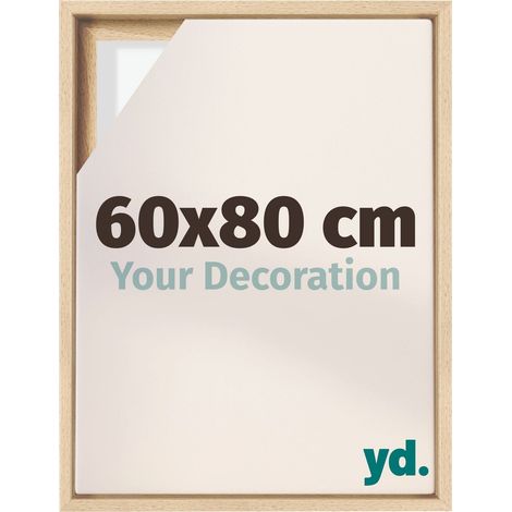 Your Decoration - Cadre flottant - Hetre - Cadre en caisse américaine pour toile sur chassis - MDF - Lyon (1/5)