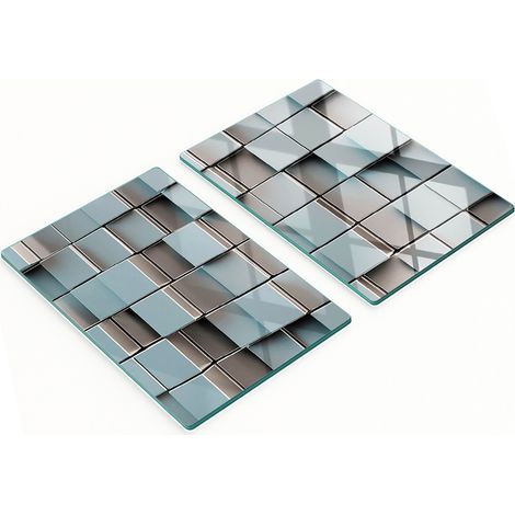 Tablas de cocina de vidrio duraderas y elegantes con diseño de dados, 2 x 40 x 52 cm. (1/5)