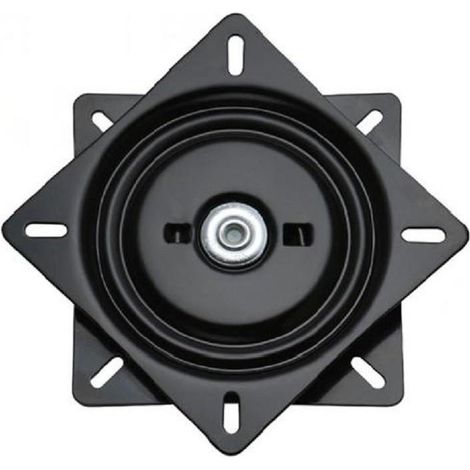 plato giratorio con retorno. modelo albora. medidas 160x160. negro. capacidad carga 80kg