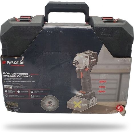PARKSIDE PERFORMANCE - Visseuse à chocs sans fil - 20V - 226Nm - Moteur Brushless - Mallette incluse - Fourreau carton abîmé - Voir photos (1/5)