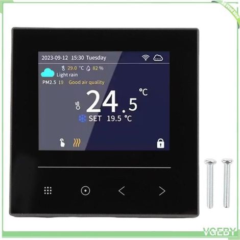 Thermostat intelligent - FAFEICY - Luocute - Écran couleur LCD - WiFi - Contrôle par application (1/4)