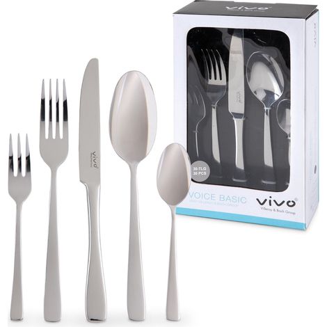Couverts De Table 30 Pièces 6 Personnes, Lave-Vaisselle, Ensemble Couvert, Set De Couverts De Table, Acier Inoxydable (1/5)
