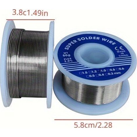 1pc 0,8mm 20g Fil D'étain à Fusion D'étain Rosin Core Wire Coil Pas De Nettoyage Flux (1/4)